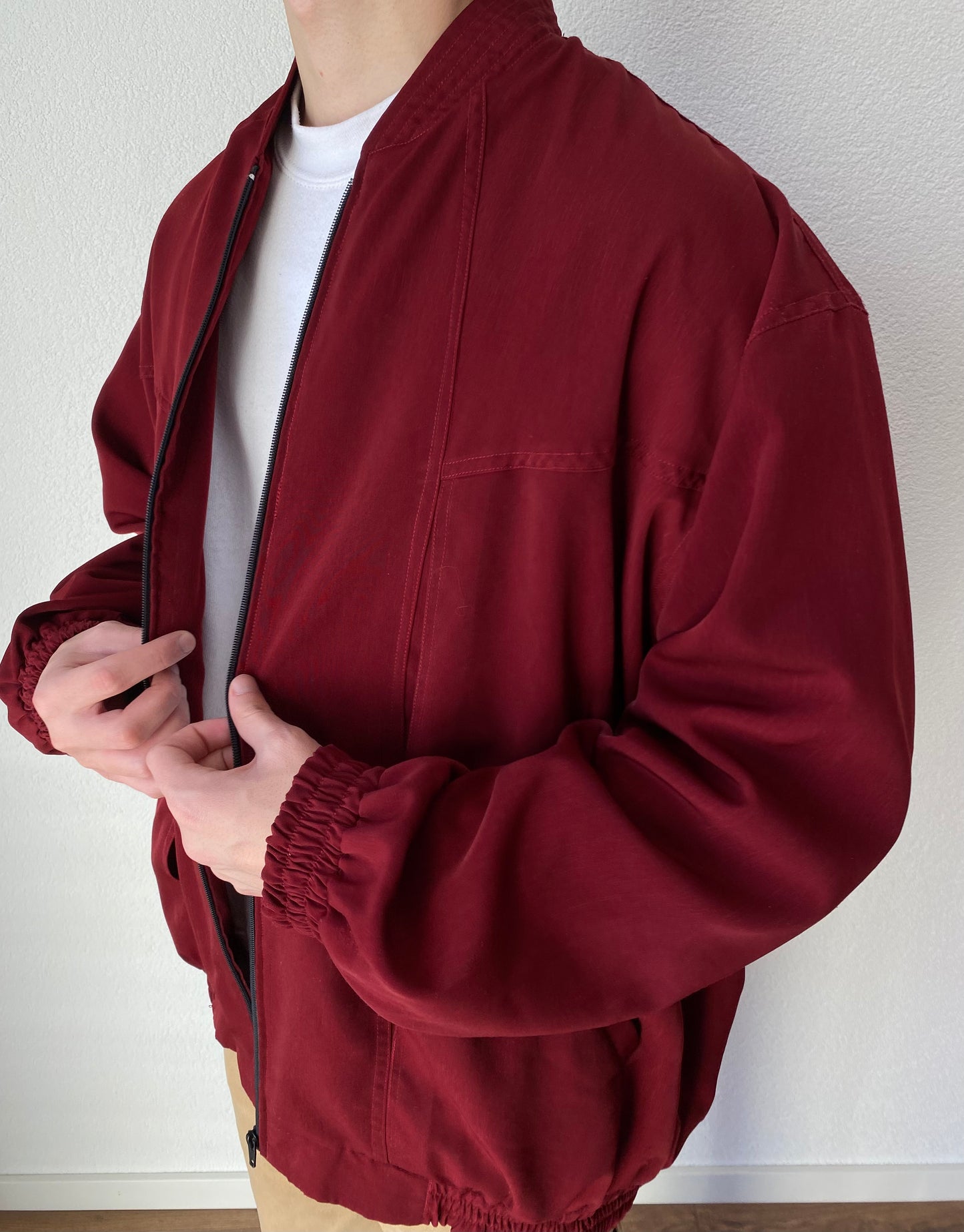 Chery Red Bomber Jacket