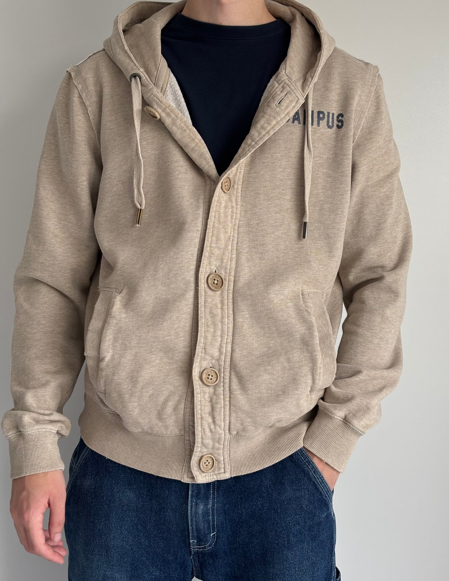 Campus Button Up Hoodie