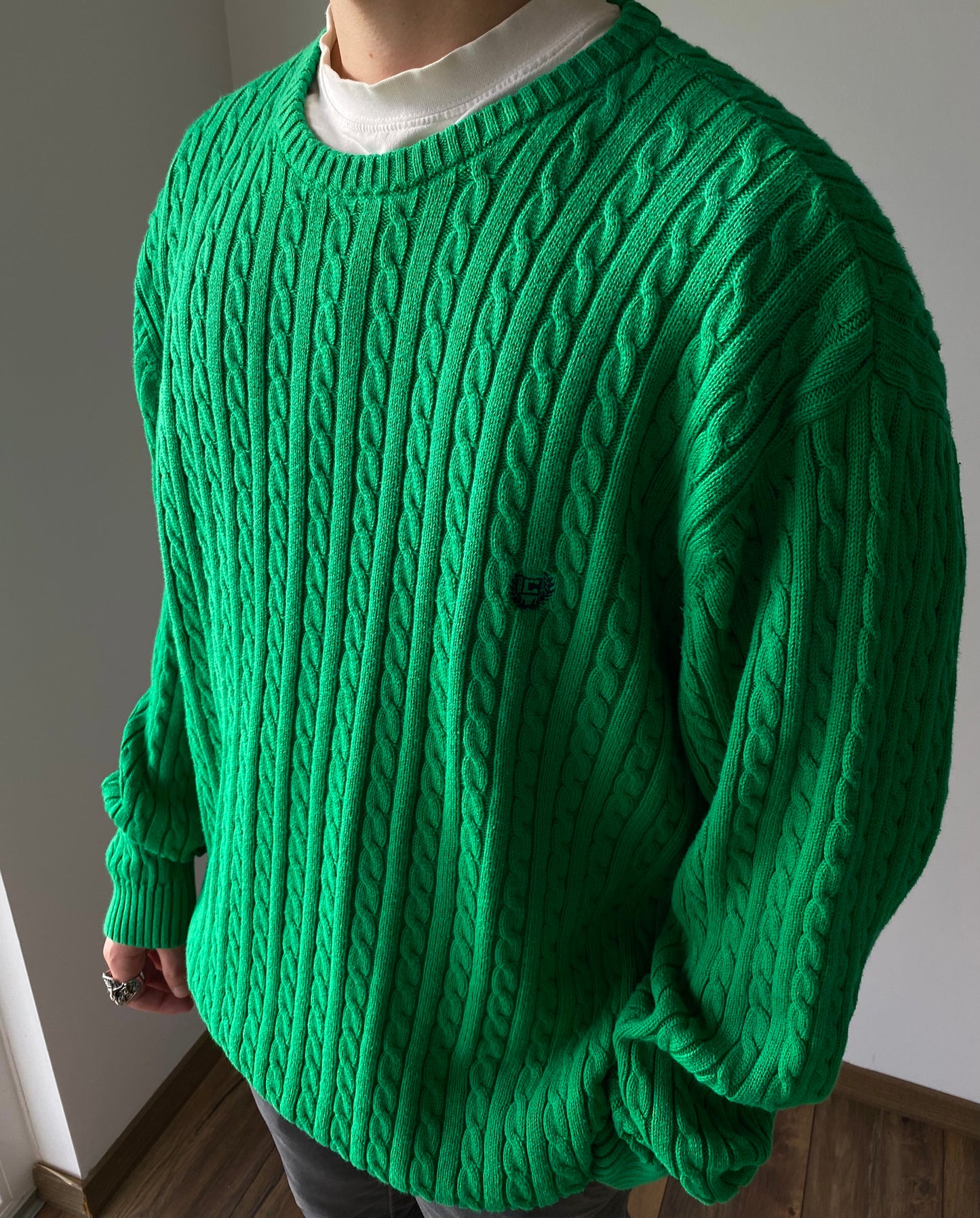 Chaps Green Knitt