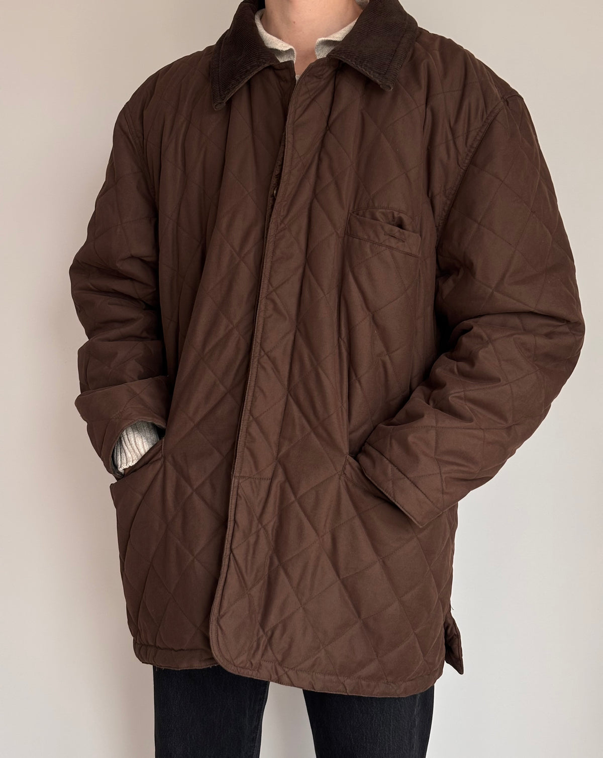 Faicon Diamond Quilted Coat