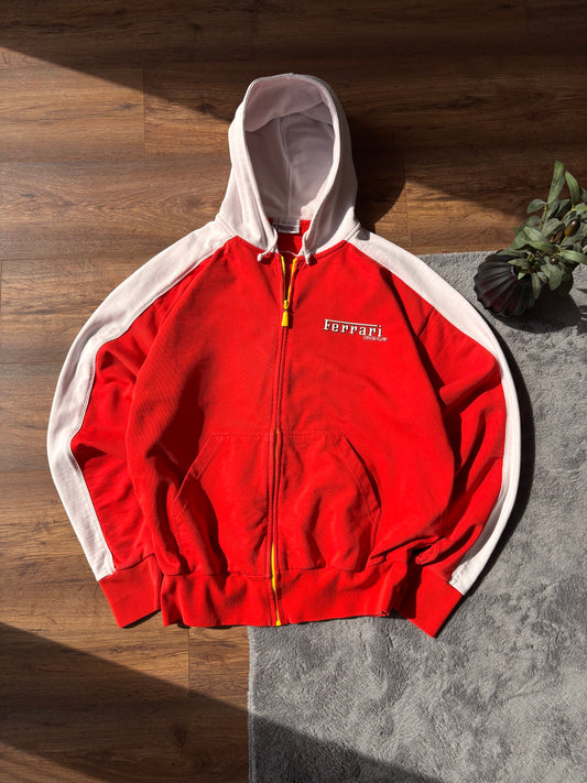 Vintage Ferrari Zipper Hoodie
