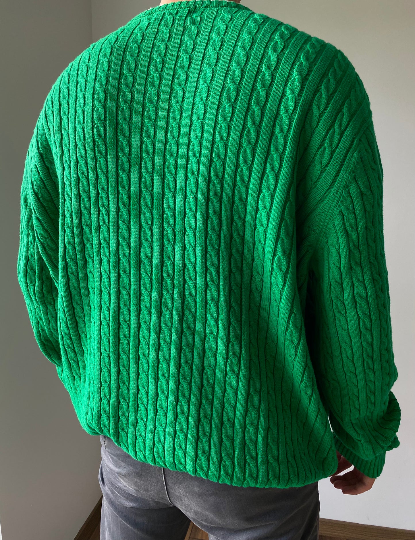 Chaps Green Knitt