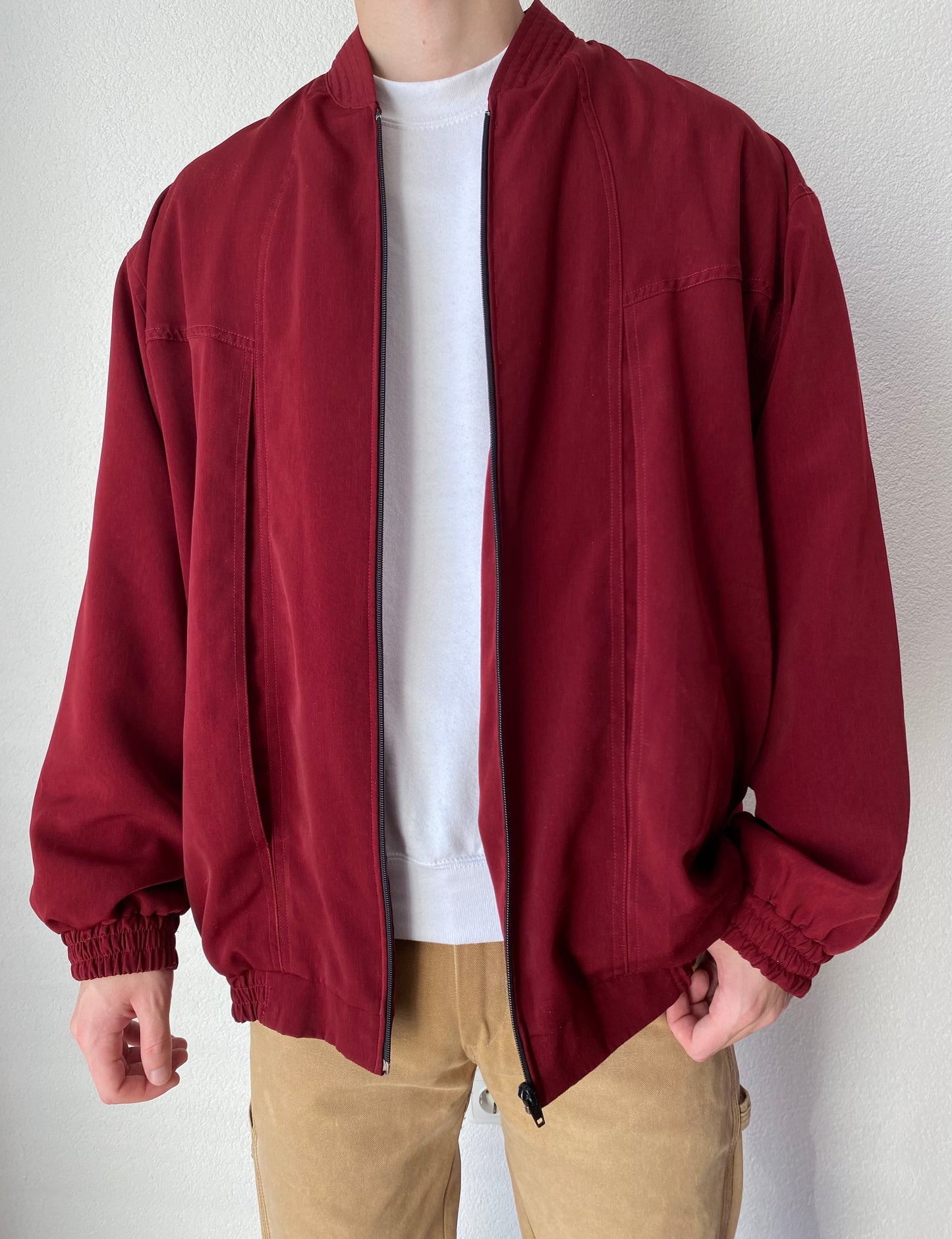 Chery Red Bomber Jacket