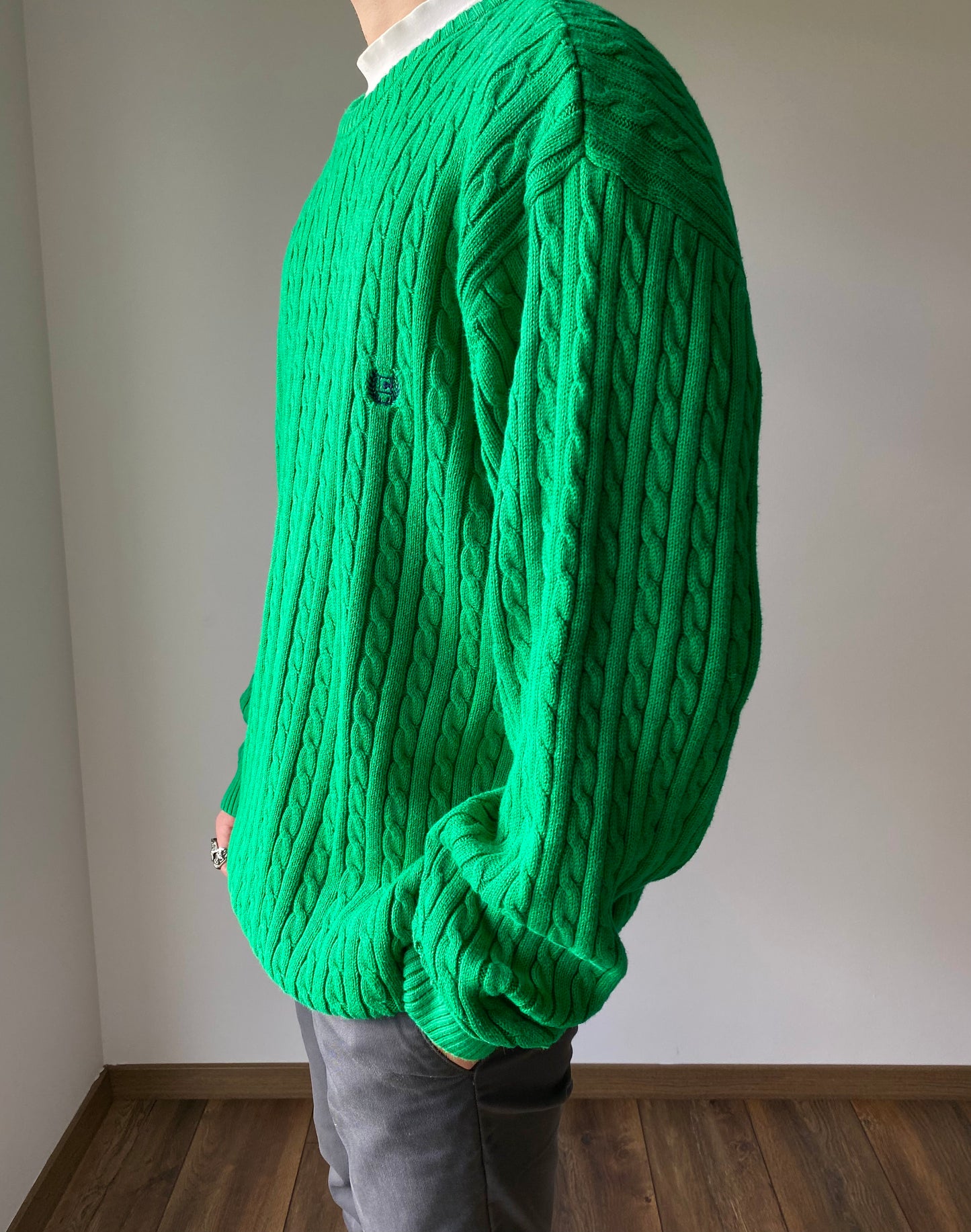 Chaps Green Knitt