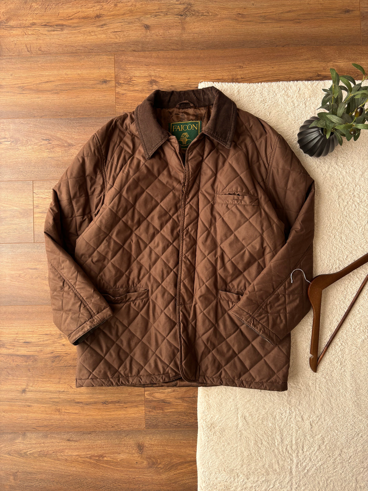Faicon Diamond Quilted Coat