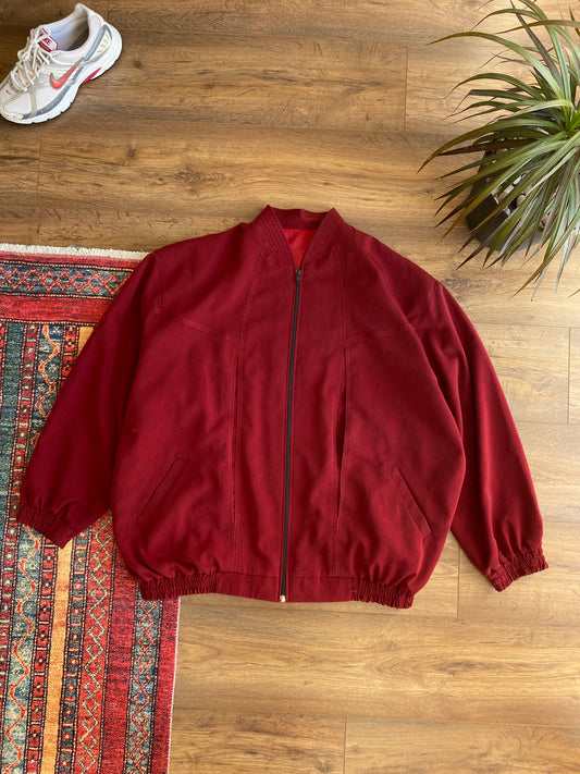 Chery Red Bomber Jacket