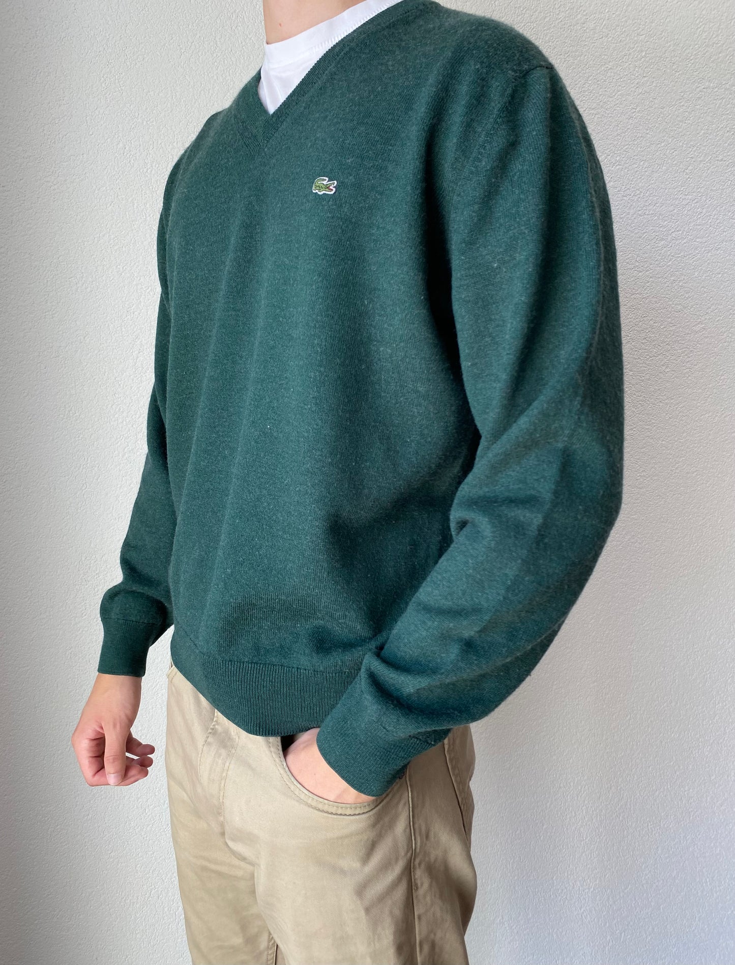 Lacoste Wool V Neck