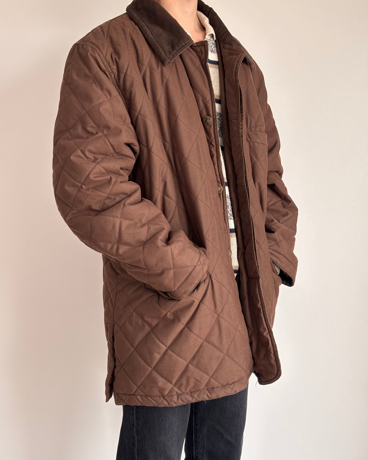 Faicon Diamond Quilted Coat