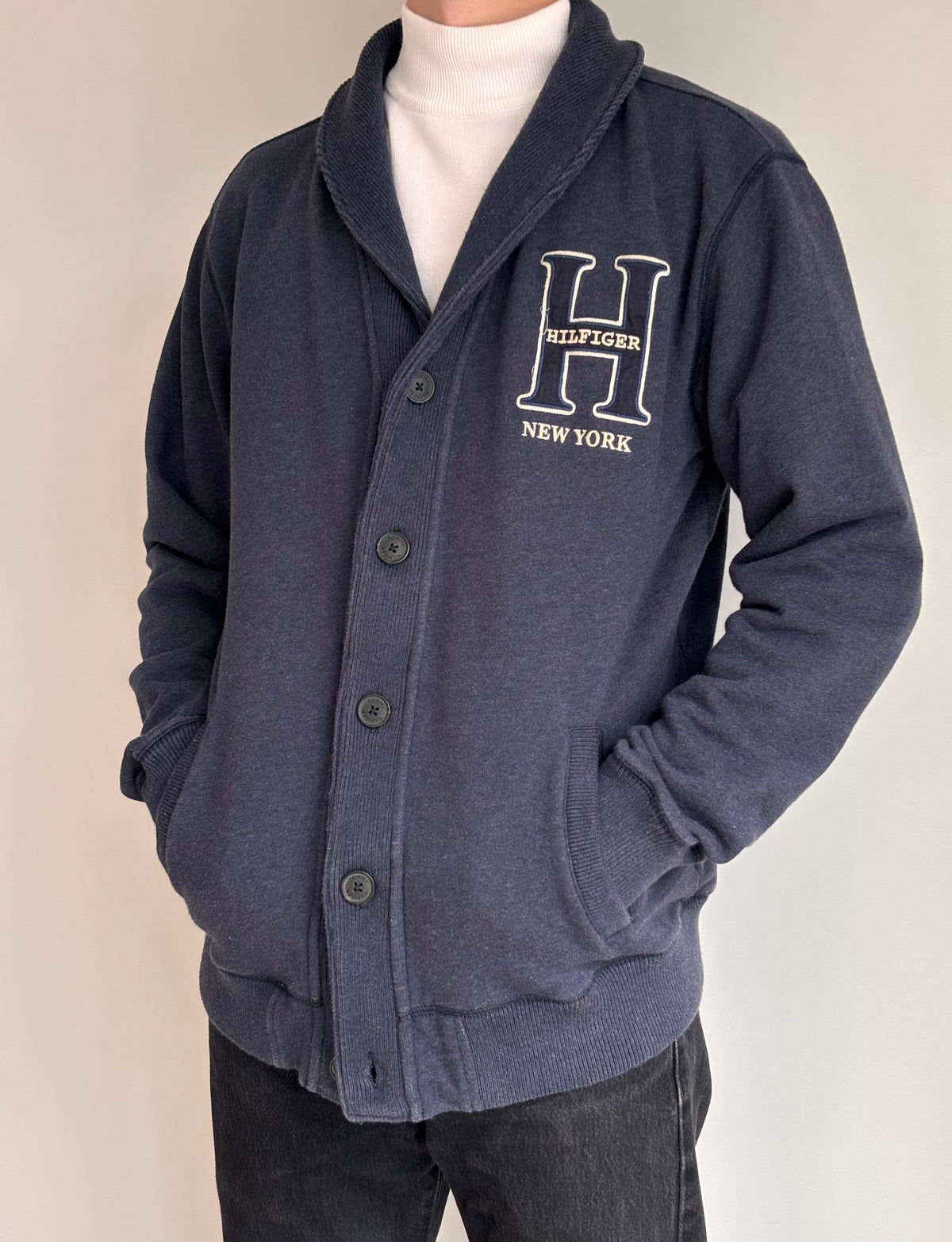 Tommy  Shawl Collar Button Up