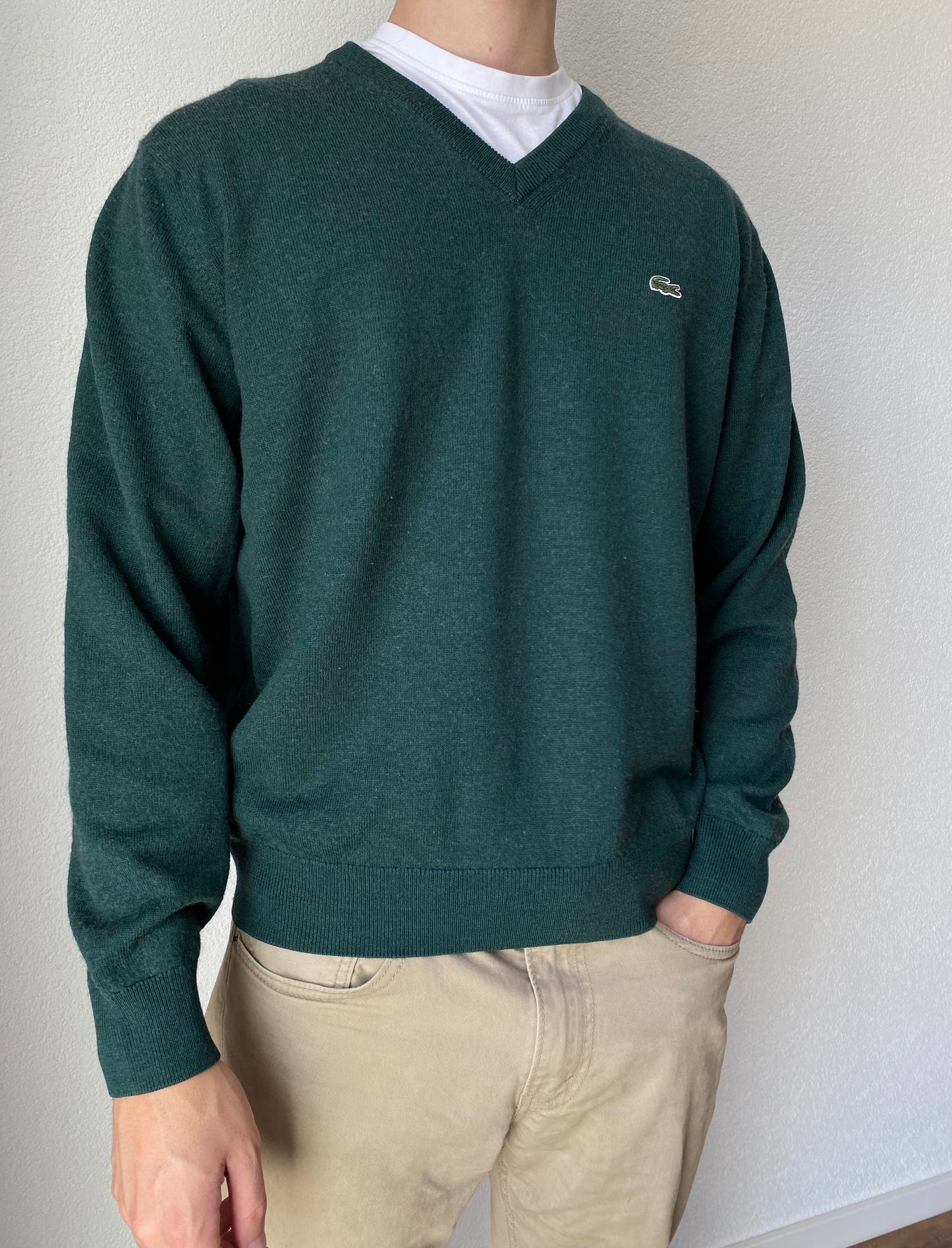 Lacoste Wool V Neck