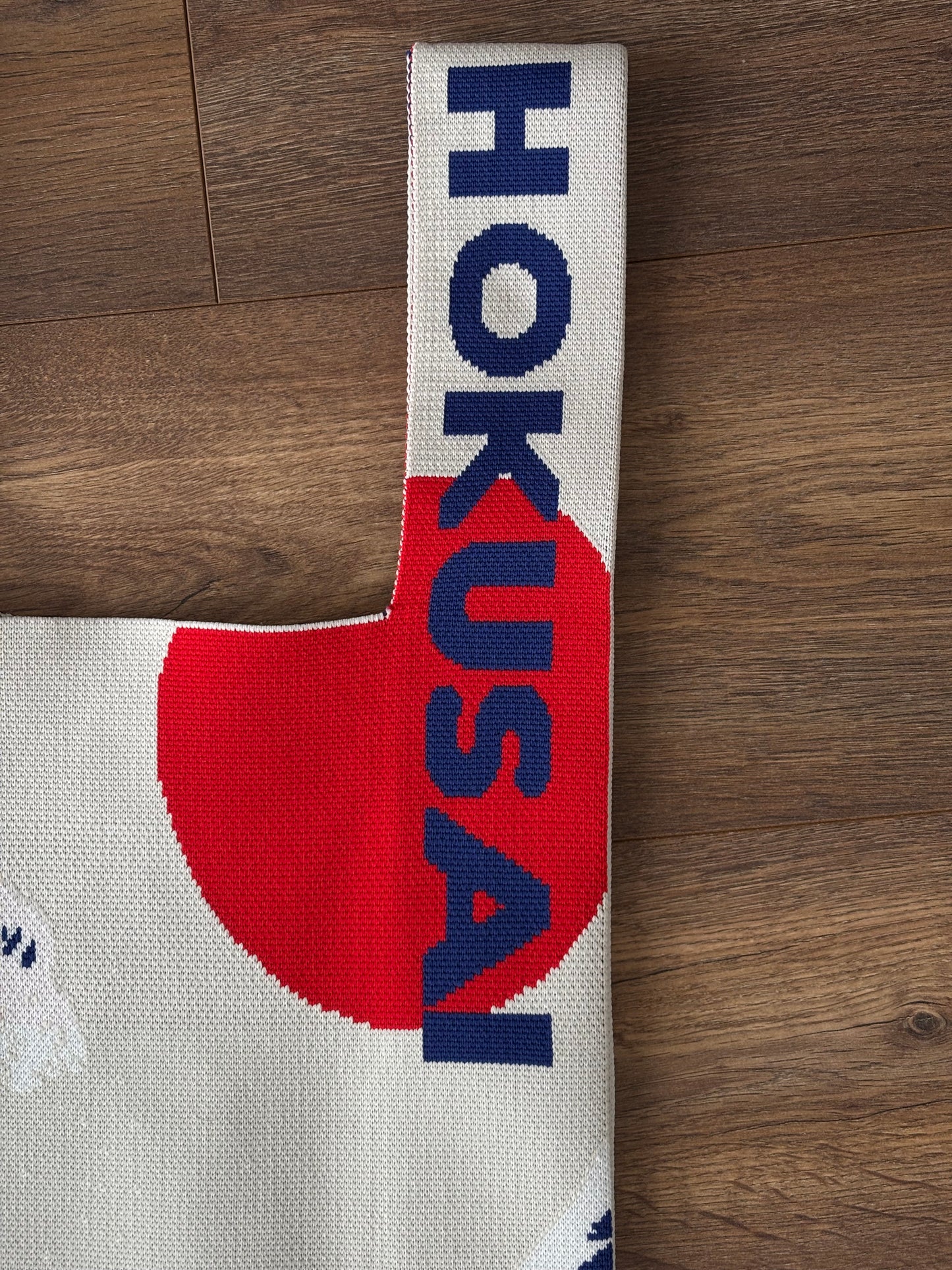 Japan woollen shopping tote bag