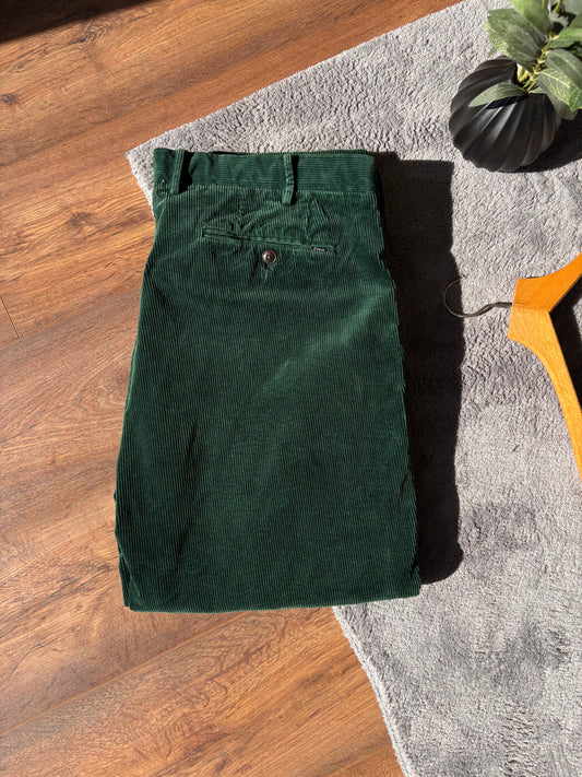Polo Dark Green Corduroy