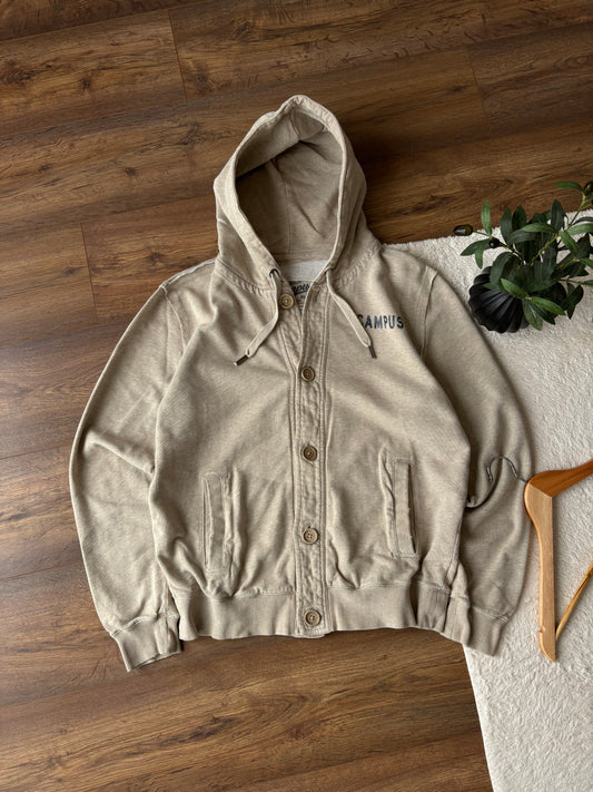 Campus Button Up Hoodie